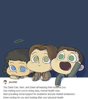 jensen, castiel and misha