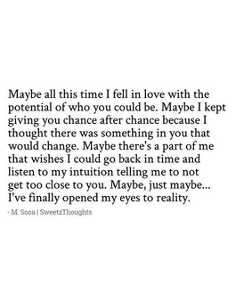 thoughts, change and reality