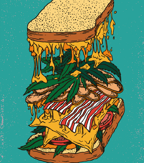 sandwiches, cheese and green