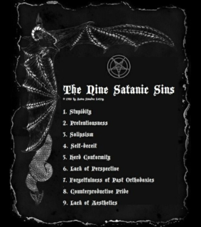 sins, satanic sins and sinner