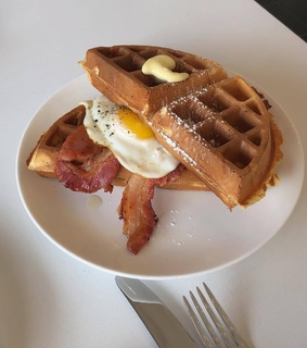 pancake, bakery and butter