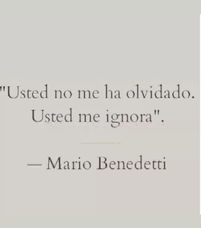 olvido, ignora and desamor