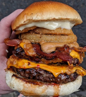 peanut butter, carne and comida