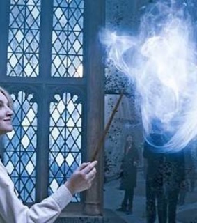 harry potter, blue and patronus