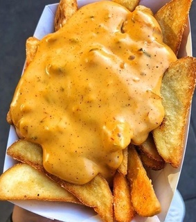 yummy, cheese and fries