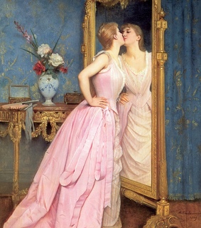 victorian, art and mirror
