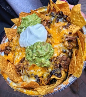 nachos, sour cream and instagram