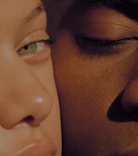 eyes, black and sunkissed skin
