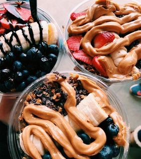 summer, peanut butter and banana