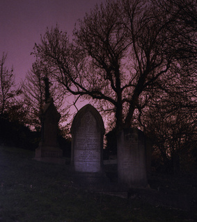 night, creepy and pink