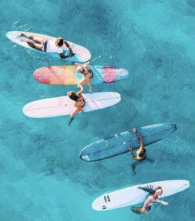 wave, lifestyle and sun