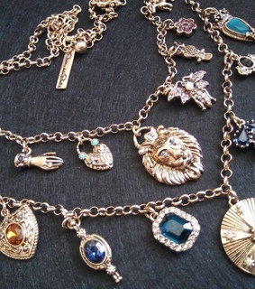 statement jewelry, signed necklace and costume jewelry