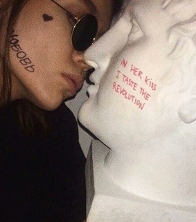 teenagers, statues and angels