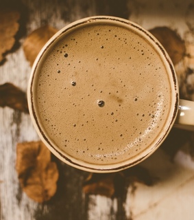 Dry Leaves, sweets drink and dried leaves