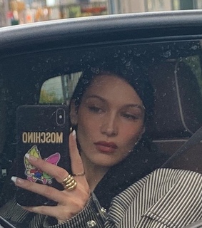 model, beauty and moschino phone case