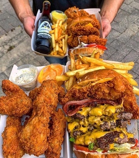 hungry, delicious and burger