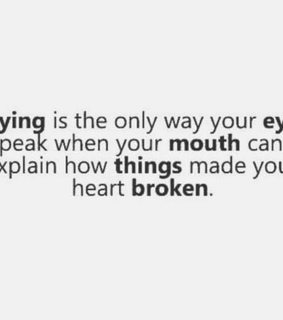 things, eyes and broken