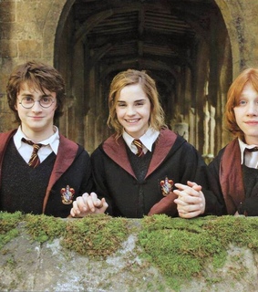 magia, hermione and el trio de oro