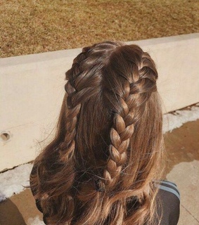 half, braided and grunge