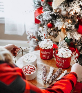 christmas treats, festive and christmas lights