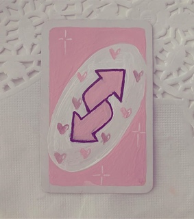 pastel pink, card and reverse
