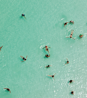 mint blue, summer and preppy