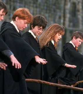 ron, harry potter and hermione