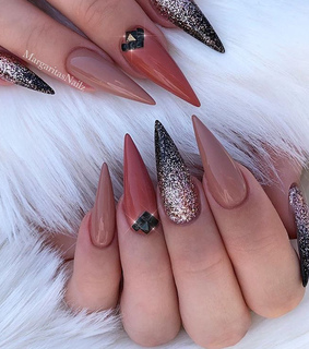 nude, black and luxury