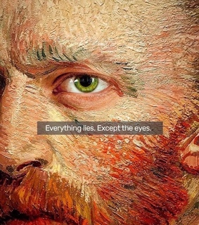 everything lies, eyes and quote
