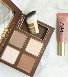 bronzer, brushes and palettes