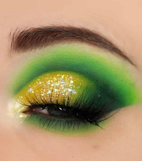 green, fashion and make