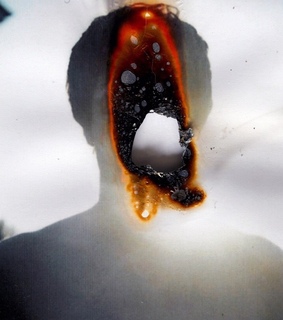 vintage, grunge and fire