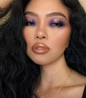 blush, makeup looks and eyelashes