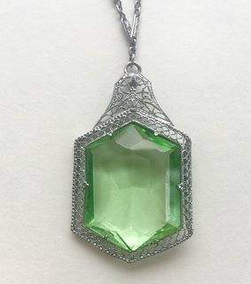 vintage necklace, art deco jewelry and art deco necklace