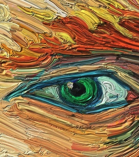 van gogh, close up and art