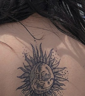 tattoo, moon and henna tattoo