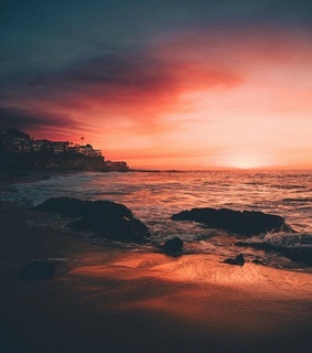 dusk, night fall and scenery