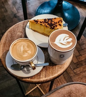 dessert, coffee and food