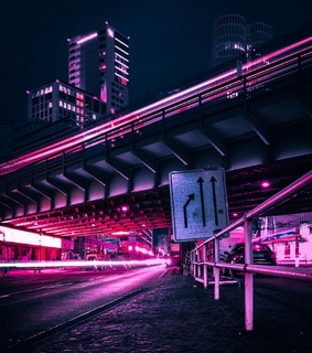 neon, neon aesthetic and purple lights