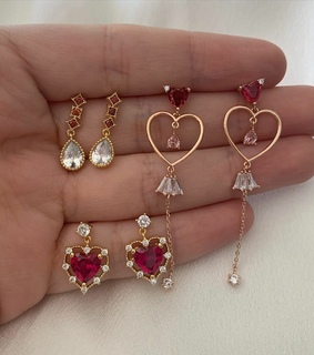 jewels . cute, earrings and necklace