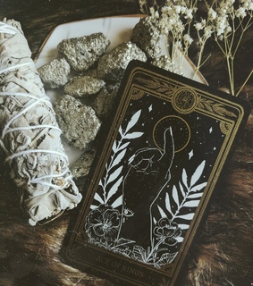 cards, sage and magic