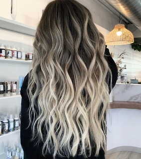 de, balayage and blonde