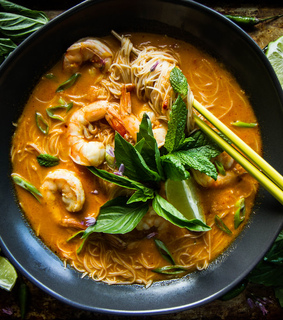 fresh, healthy and prawn