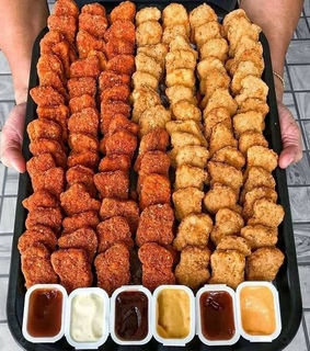chicken nuggets, nuggets and dinner