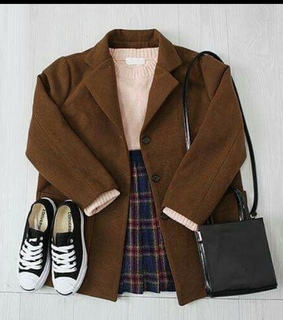 plaid, skirt and fall