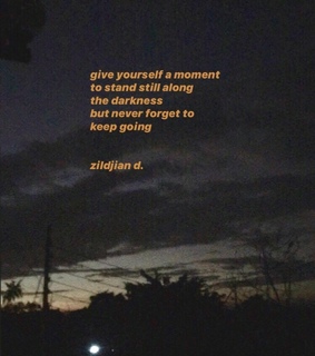 hope, give up and dark