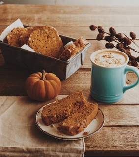 pumpkins, fall treats and cozy autumn