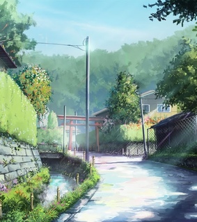 anime sceneries, landscape and art