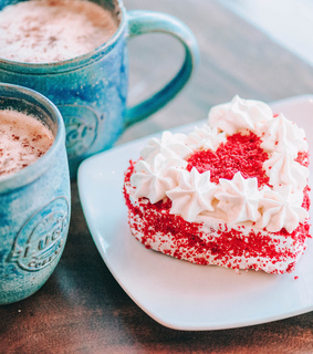 heart, drink and coffee