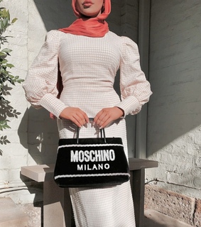 outfit, moschino and dress